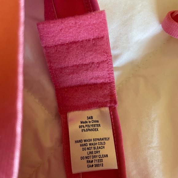 Rampage Push Up Bra 34B, Hot Pink, New with Tags - Picture 10 of 11
